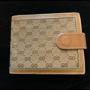 Gucci tan Credit Card Case tan Leather